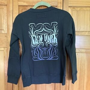 Abercrombie Kids Black Graphic Hoodie
